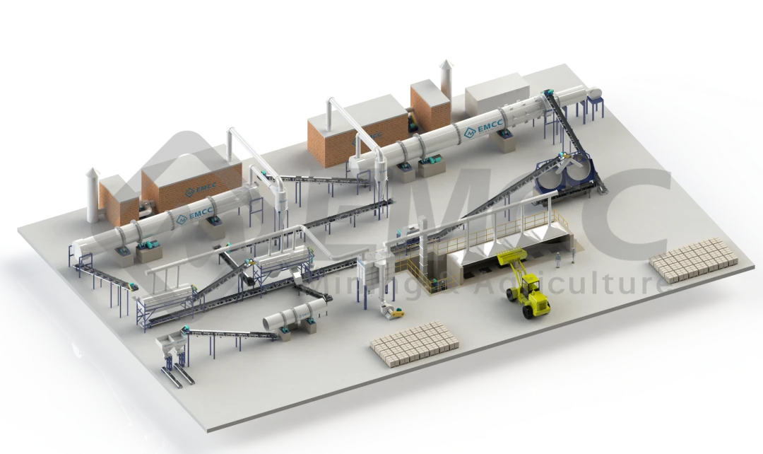 disc granulation production line, fertilizer machine