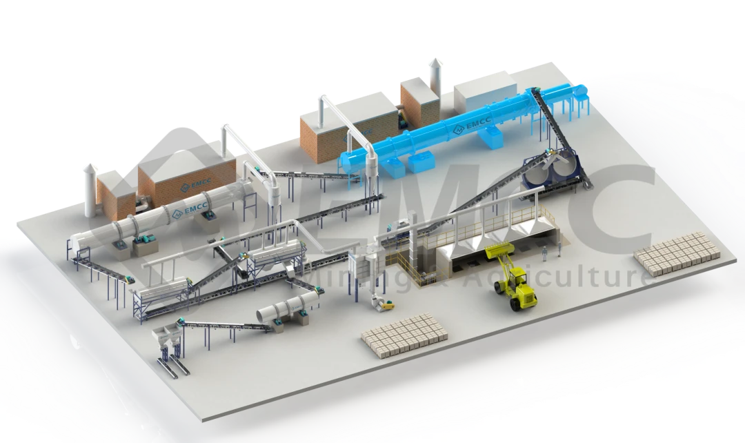 rotary drum dryer, fertilizer machine